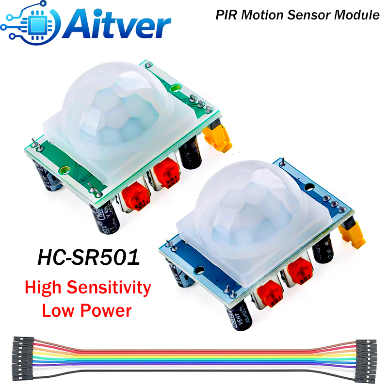 Motion Sensor Pir Wired - 듀퐁 점퍼 와이어가 포함된 HC-SR501 PIR