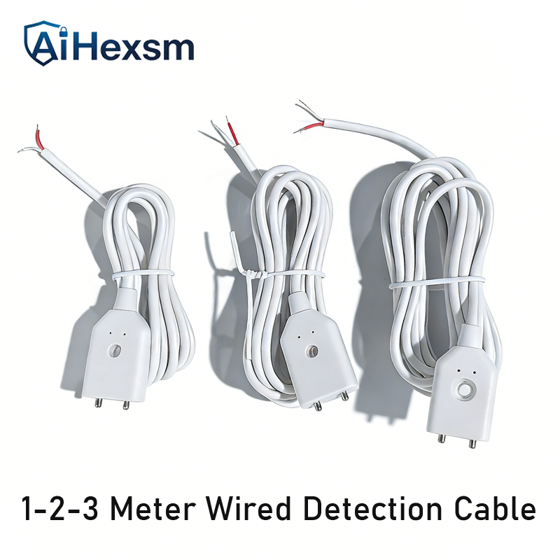 Water Leak Detector Wired - 도매 1/2/3 미터 유선 누수 경보