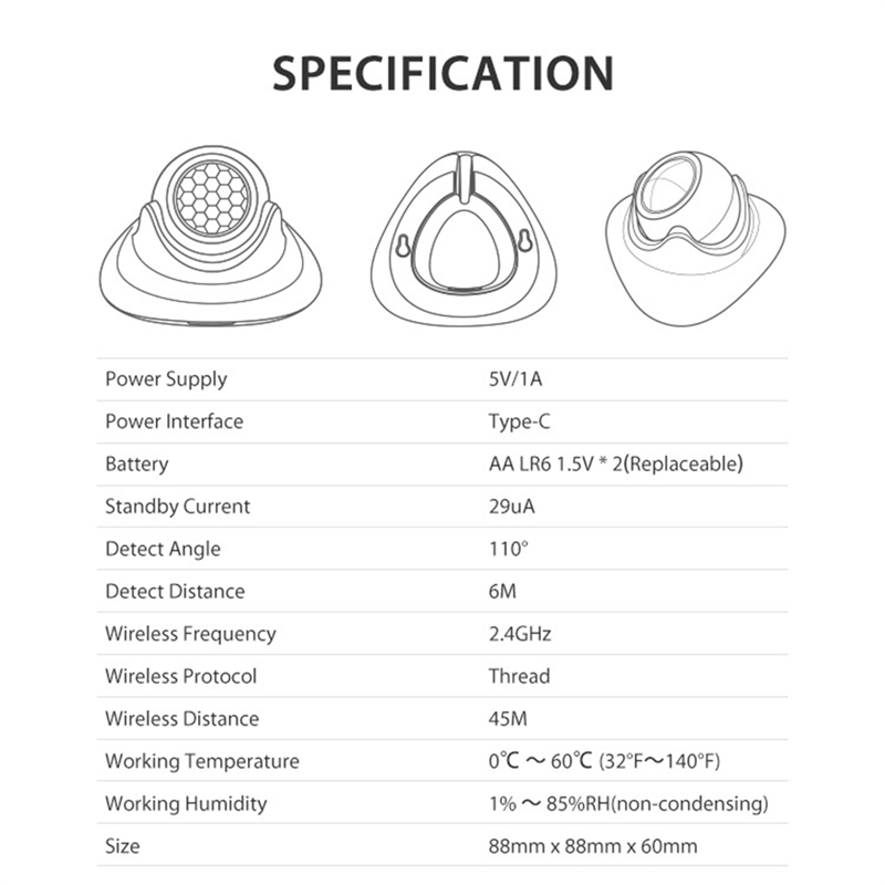 Matter Hub Thread - FEDI-Matter 스레드 인간 존재 감지 모션