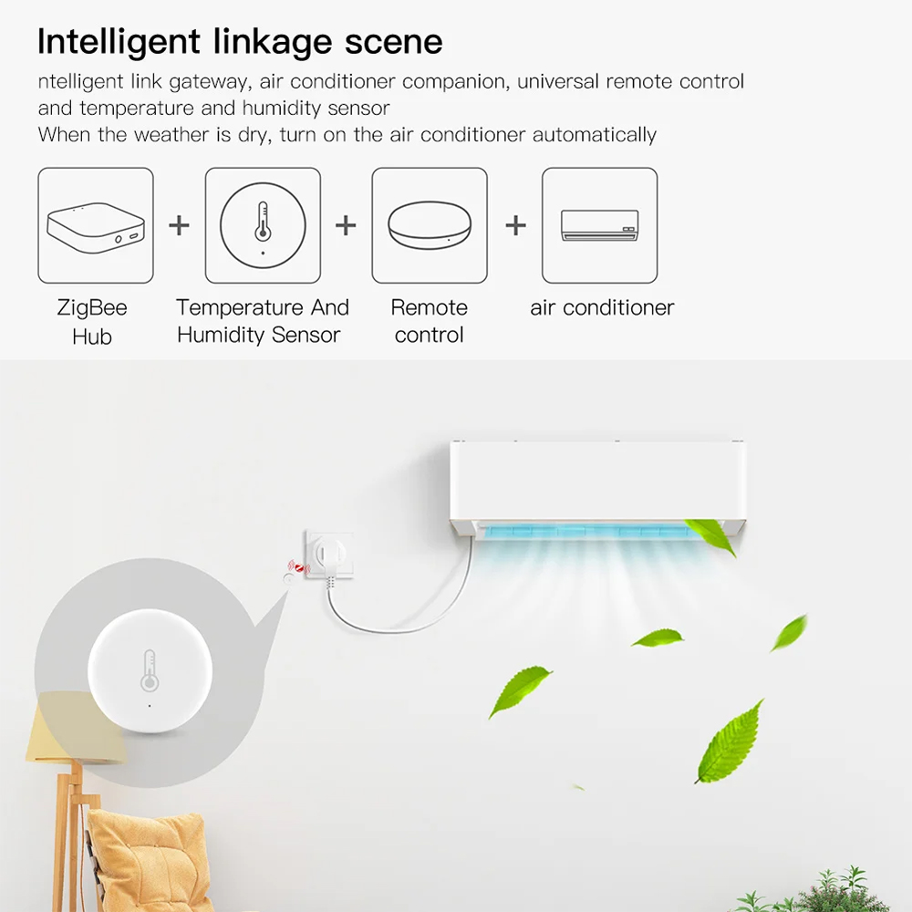Tuya 스마트 Zigbee 온도 및 습도 센서 App - Home Automation Technology 리뷰 및 가격
