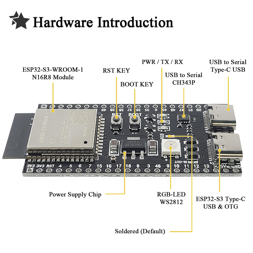 ESP32 S3 N16R8 개발 보드 WiFi 모듈 키 - Home Automation Diy Kit 리뷰 및 가격