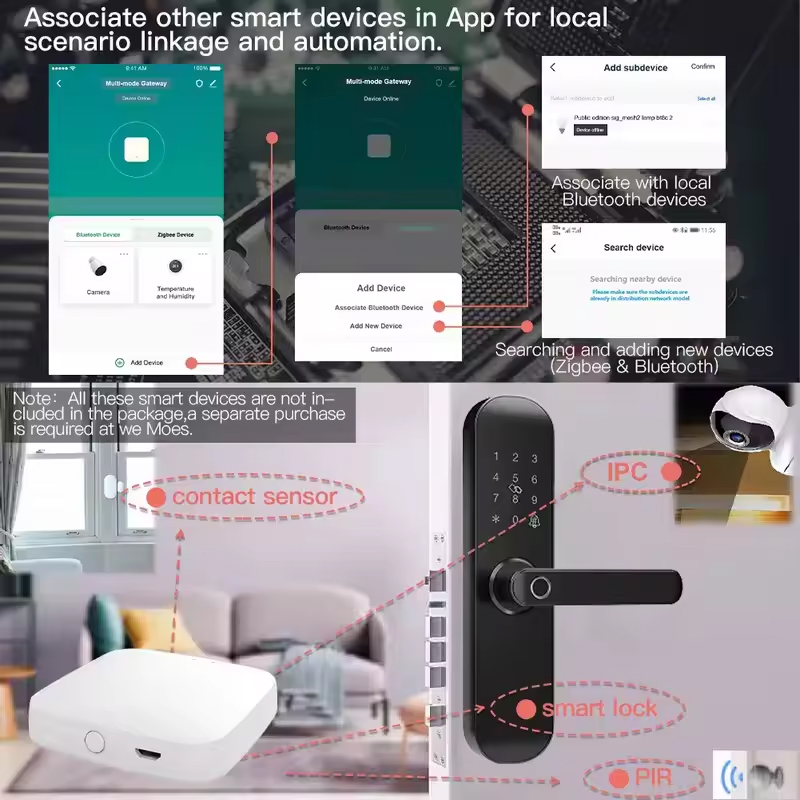 MOES Tuya ZigBee3.0 스마트 허브, 무선 - Matter Hub Thread 리뷰 및 가격