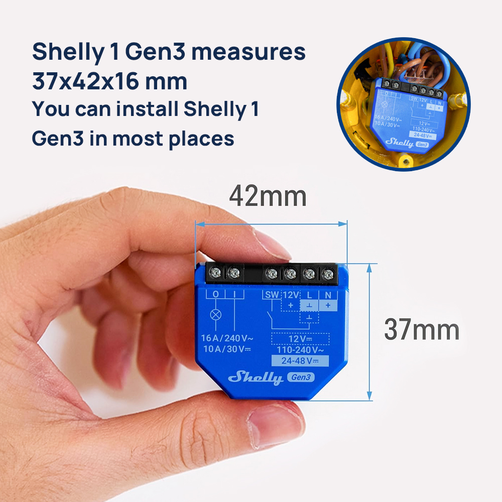 셸리 1세대3 드라이 콘택트 스마트 스위치 WiFi 블 - Shelly Relay Module 리뷰 및 가격