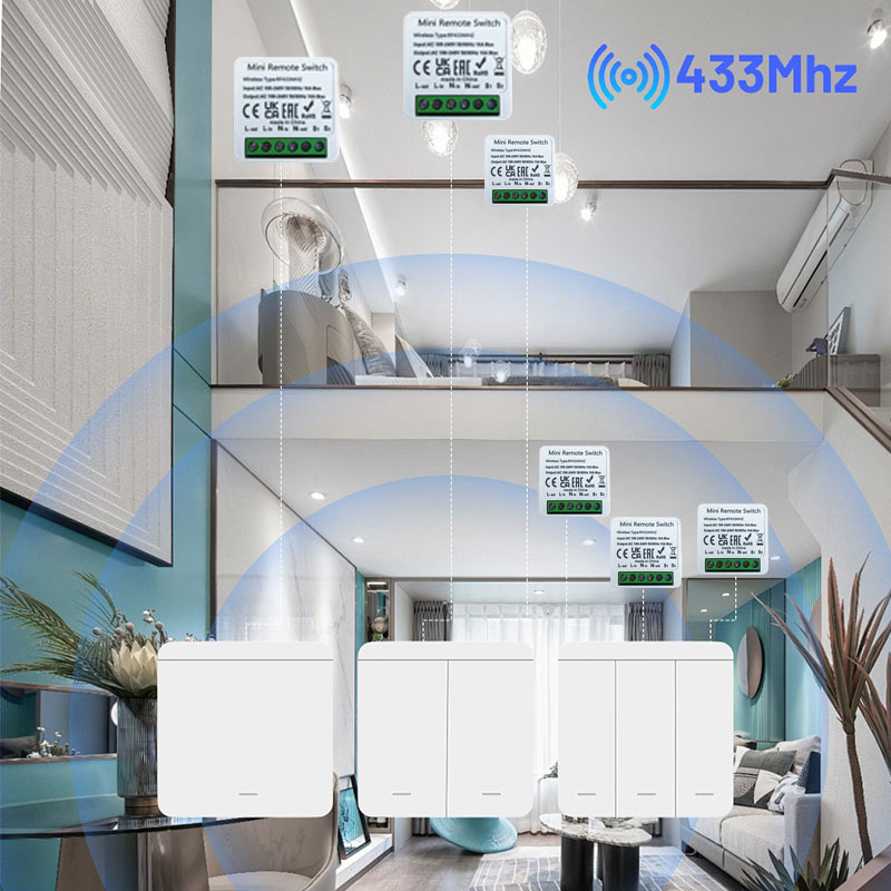 RF 433MHz 스마트 DIY 무선 스위치 1/2/3 - Home Automation Panel Diy 리뷰 및 가격