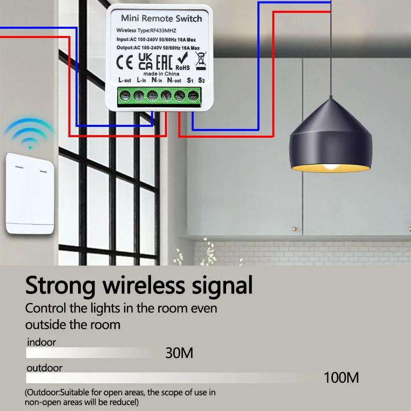 RF 433MHz 스마트 DIY 무선 스위치 1/2/3 - Home Automation Panel Diy 리뷰 및 가격