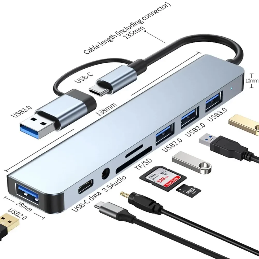 3.0 SD/TF 카드 리더기가 포함된 8 In 2 U - Home Assistant Sd 리뷰 및 가격