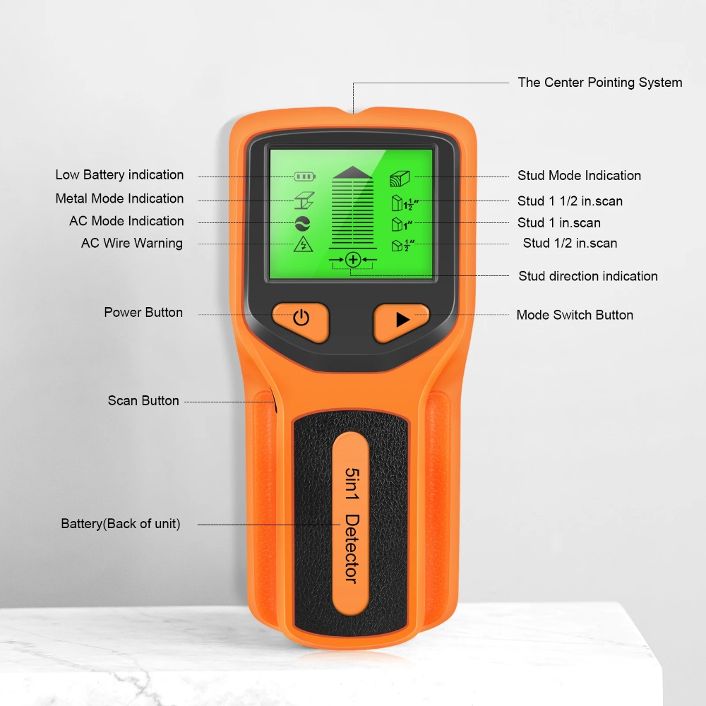 5 in 1 디지털 스터드 탐지기 휴대용 벽 스캐너 ( - Water Leak Detector Wired 리뷰 및 가격