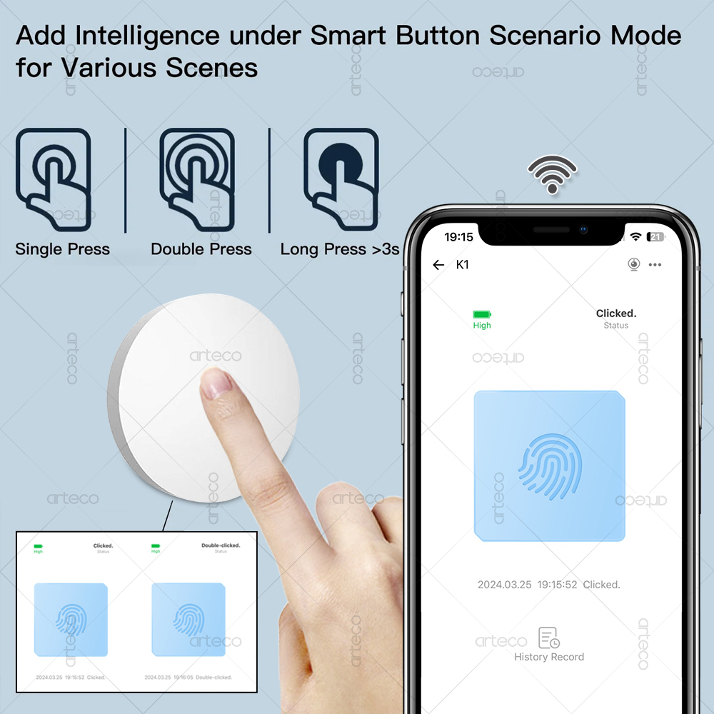 Zigbee 버튼 장면 스위치 무선 원격 원키 컨트롤러 - Home Automation Technology 리뷰 및 가격