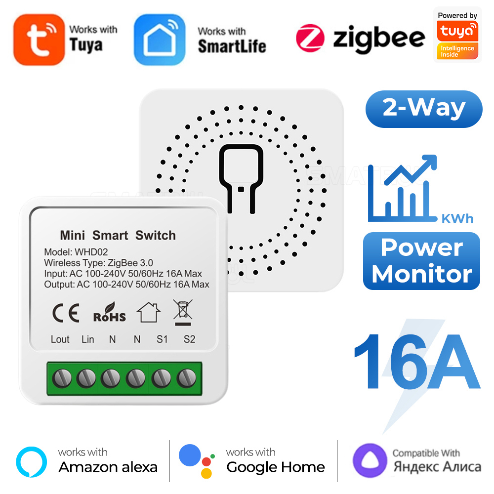 Zigbee 와이파이 스마트 스위치 전원 모니터 포함, - Home Automation Industry 리뷰 및 가격