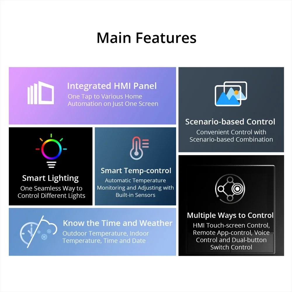 스마트 씬 월 스위치 EU/US 통합 패널 홈 오토메이 - Home Automation Panel Diy 리뷰 및 가격