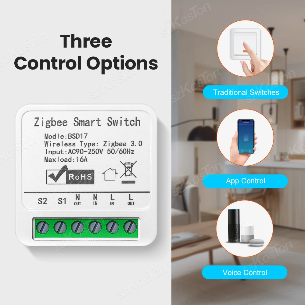 16A 투야 지그비 스마트 스위치 모듈 스마트 홈 자동 - Diy Home Automation Hub 리뷰 및 가격